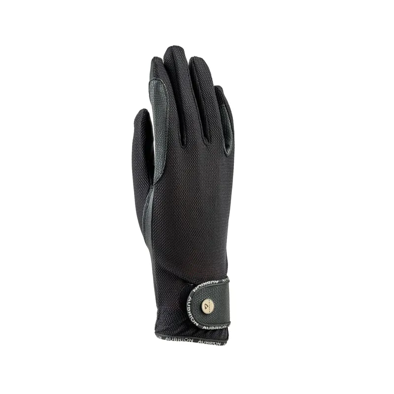 Aubrion Aero Flexfit Riding Gloves in Black-1