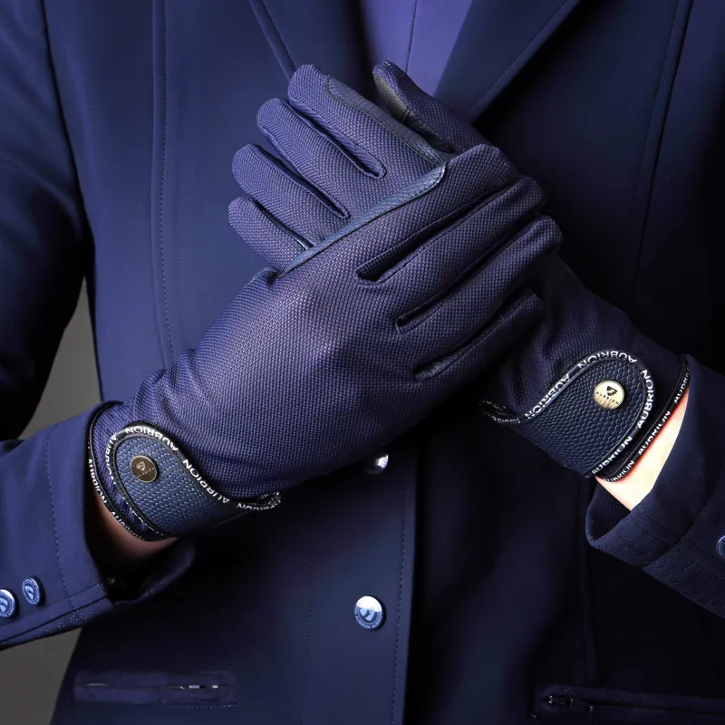 Aubrion Aero Flexfit Riding Gloves in Navy-3