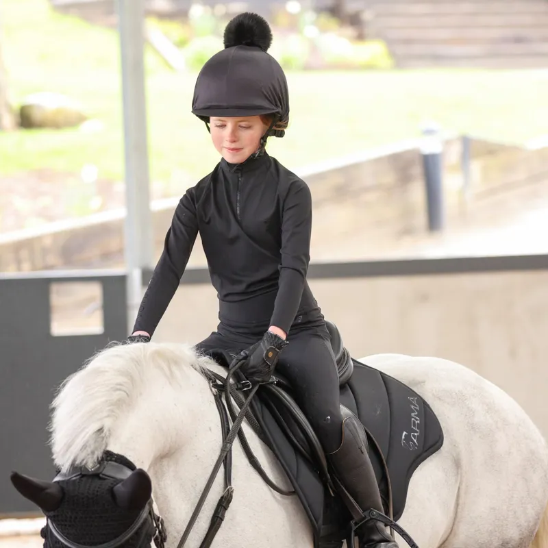 Aubrion Eltar Base Layer Young Rider in Black-1