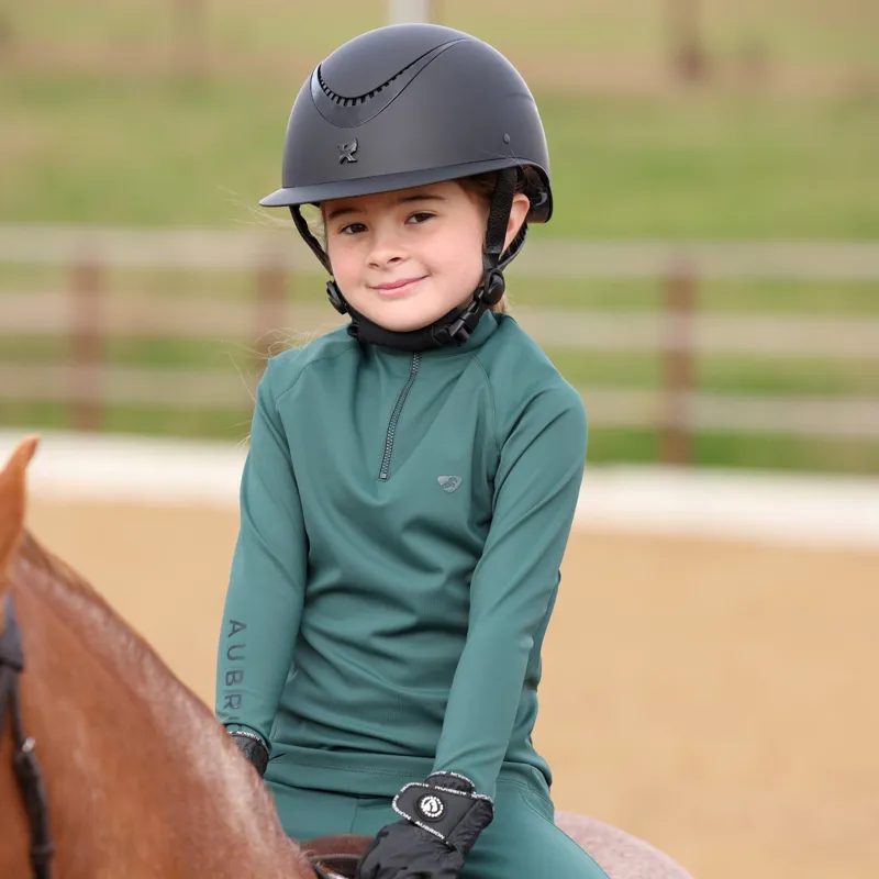 Aubrion Eltar Base Layer Young Rider in Green-1