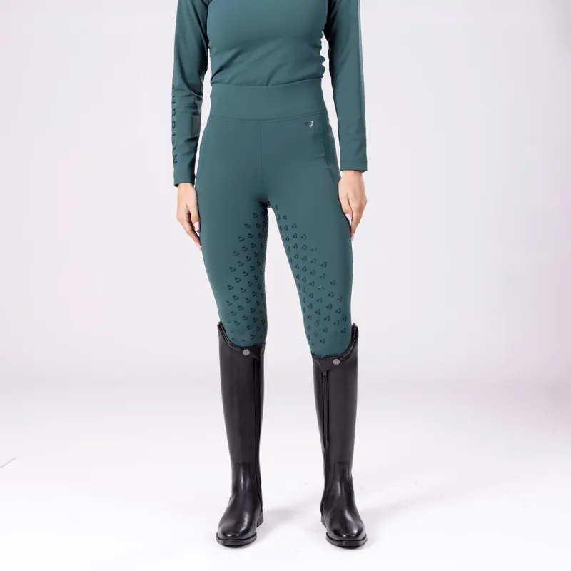 Aubrion Eltar Riding Tights in Green
