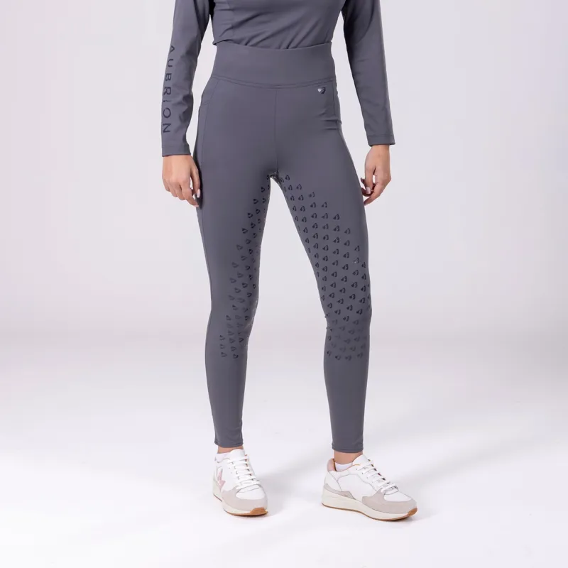Aubrion Eltar Riding Tights in Grey-2
