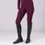 Aubrion Eltar Riding Tights Young Rider in Black Cherry
