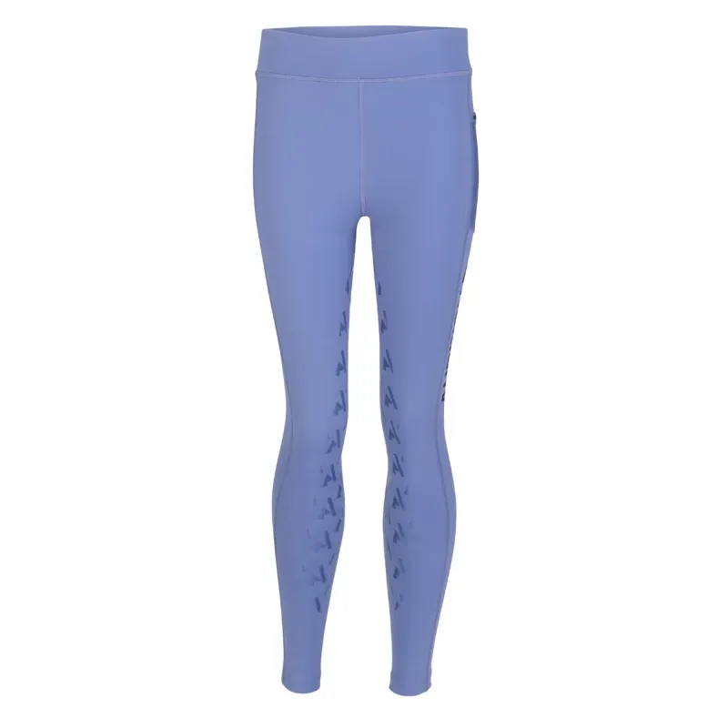 Aubrion React Non-Stop Riding Tights Young Rider in Sky Blue