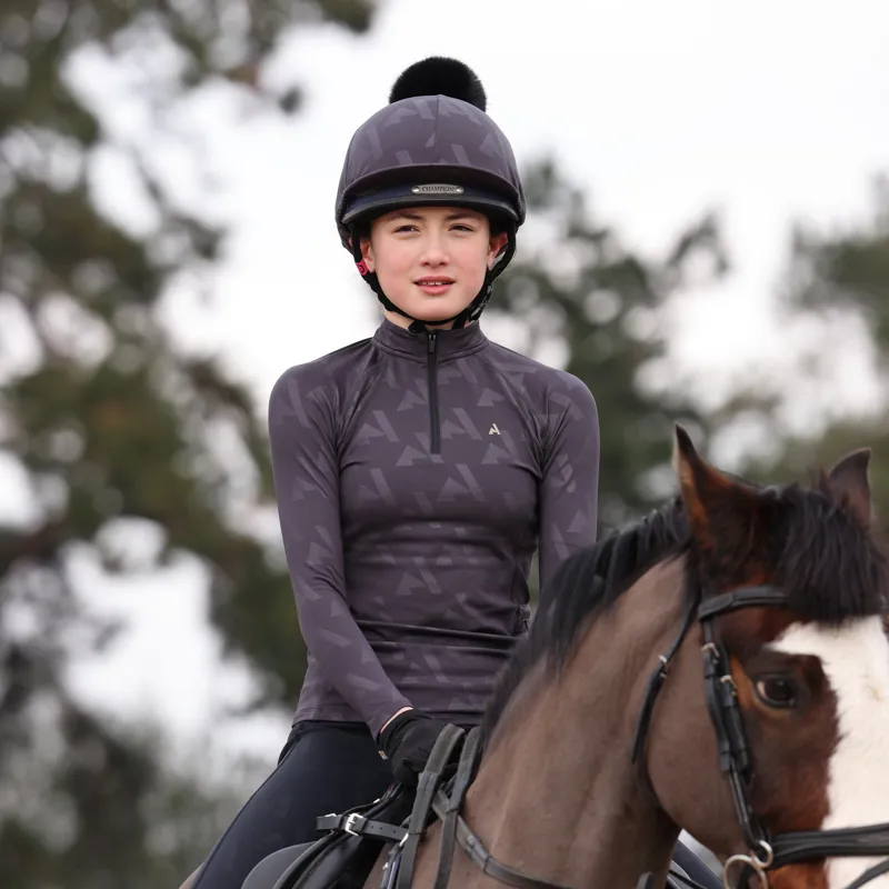 Aubrion React Winter Base Layer Young Rider in Shadow-2