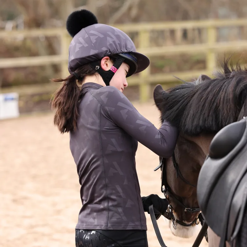 Aubrion React Winter Base Layer Young Rider in Shadow-3