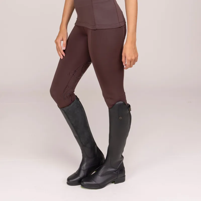 Aubrion Team Riding Tights in Umber-2