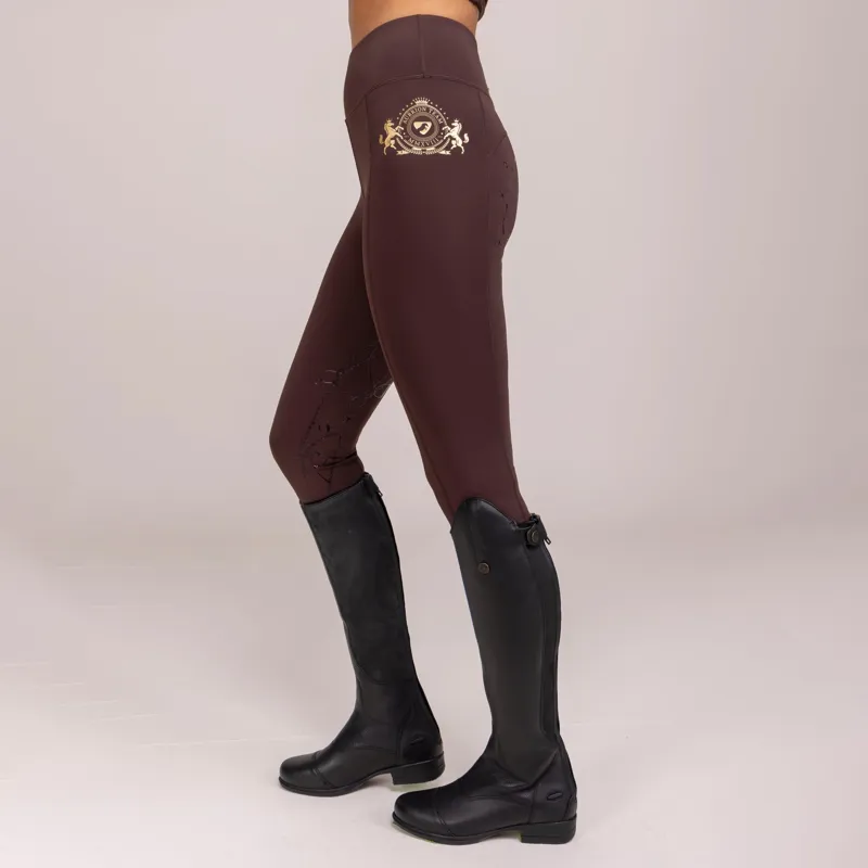 Aubrion Team Riding Tights in Umber-3