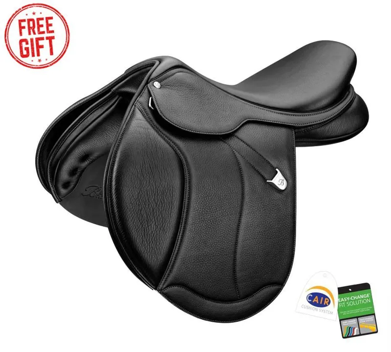 Bates Caprilli Close Contact Plus Saddle with Cair in Black