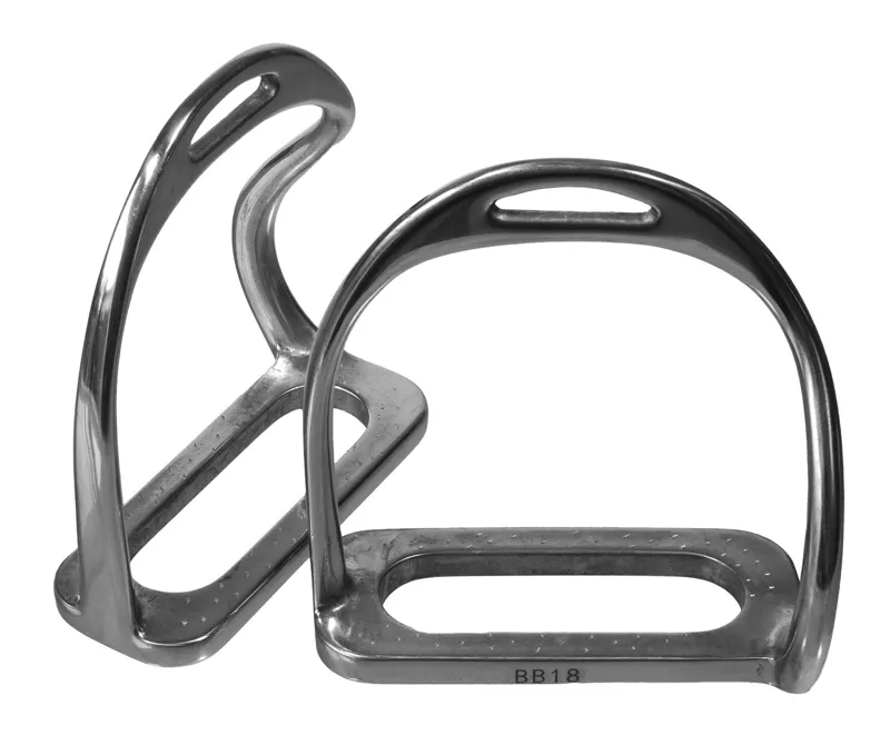 Buckley Bits Bent Safety Stirrup Irons Stainless Steel