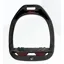 Flex-On Green Composite Inclined Ultra Grip Stirrups in Black/Black/Burgundy