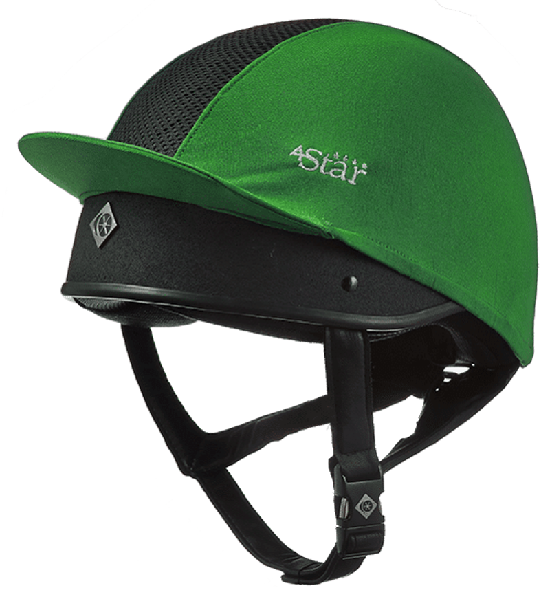 Charles Owen 4 Star Hat Silk in Emerald