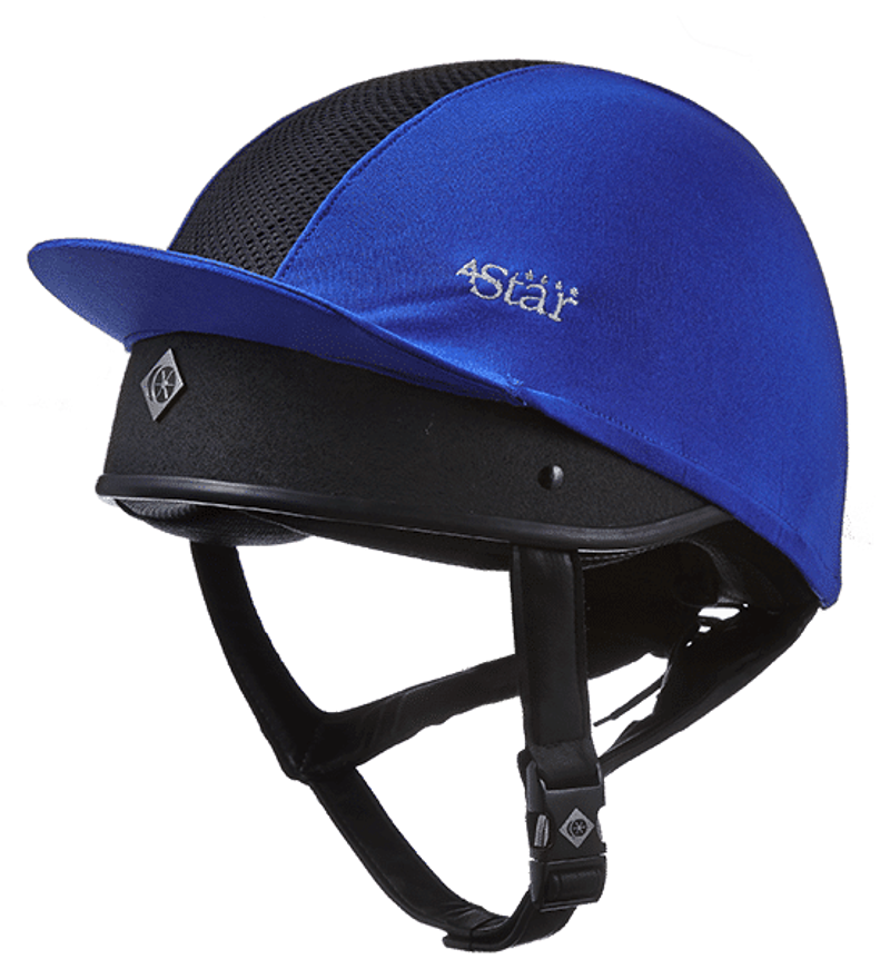 Charles Owen 4 Star Hat Silk in Royal