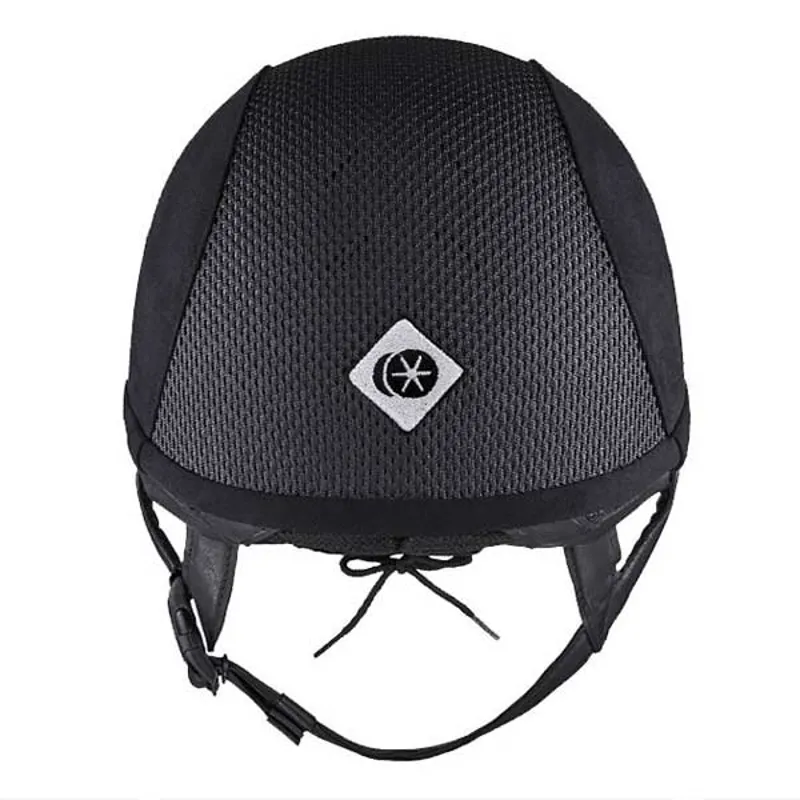 Charles Owen Ayr8 Plus Suede Riding Hat in Black-2