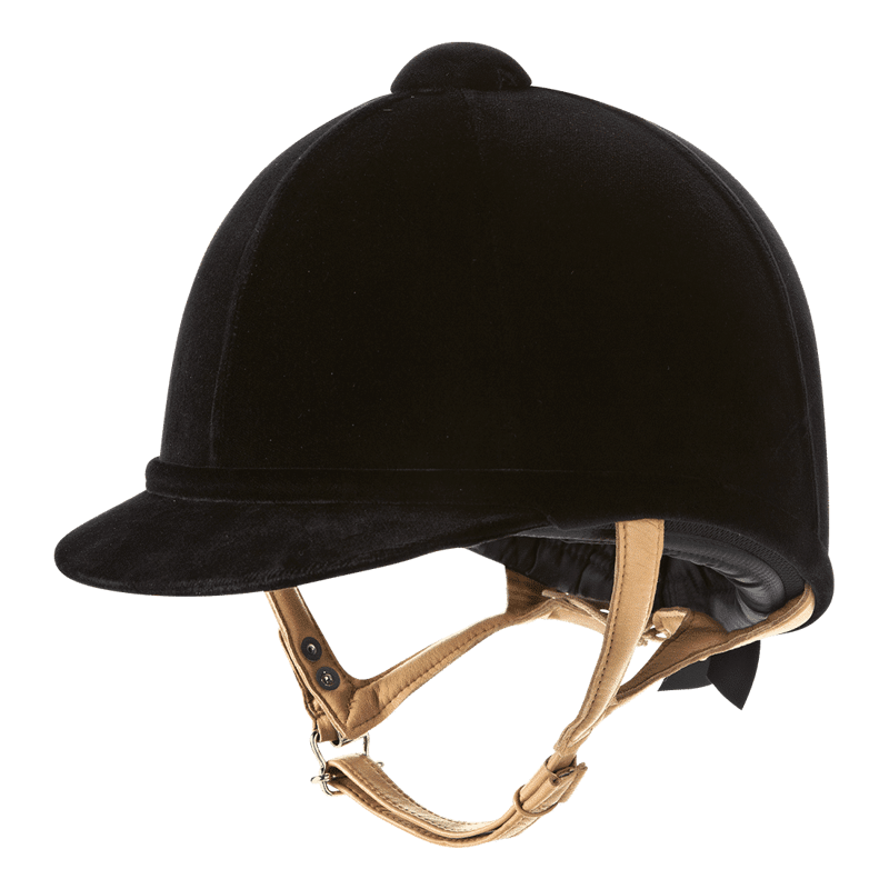 Charles Owen Fian Riding Hat in Black