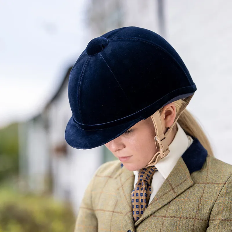 Charles Owen Hampton Riding Hat in Blue-2