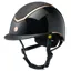 Charles Owen Kylo Riding Hat Black Gloss/Rose Gold with MIPS in Black