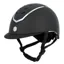 Charles Owen Kylo Riding Hat in Black Matte and Silver
