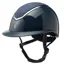 Charles Owen Kylo Riding Hat Wide Peak Sparkly Navy Gloss/Pewter 