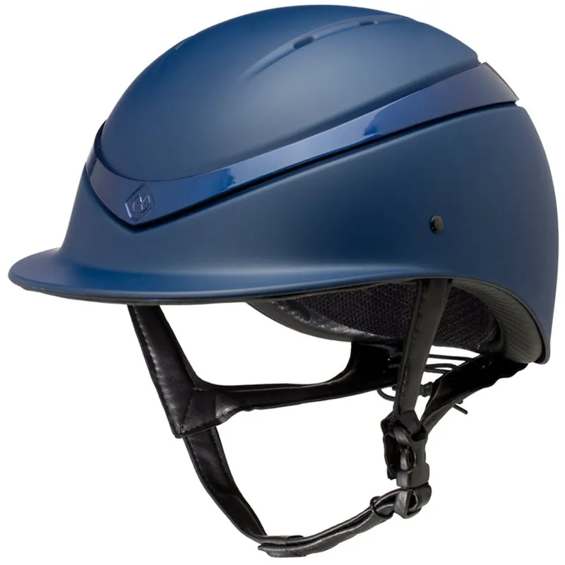 Charles Owen Luna Riding Hat in Navy Matt/Gloss Ring