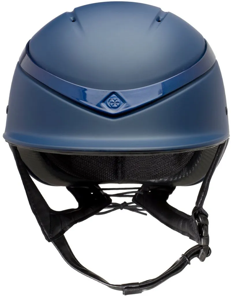Charles Owen Luna Riding Hat in Navy Matt/Gloss Ring-1