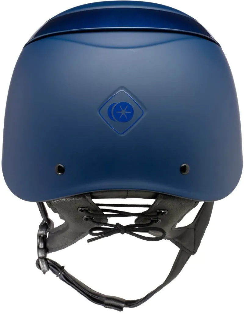 Charles Owen Luna Riding Hat in Navy Matt/Gloss Ring-2