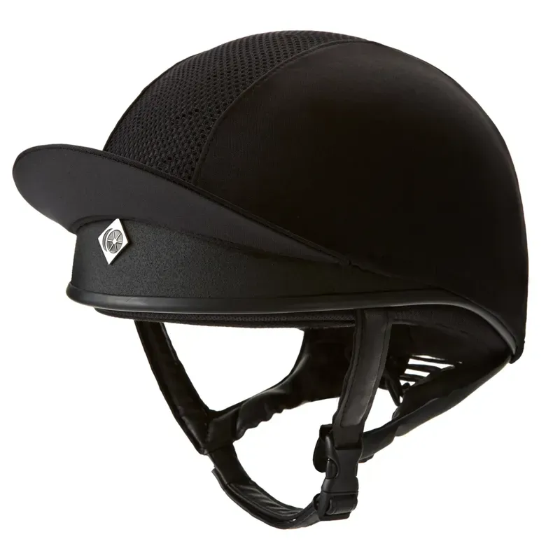 Charles Owen Pro II Hat Silk in Black
