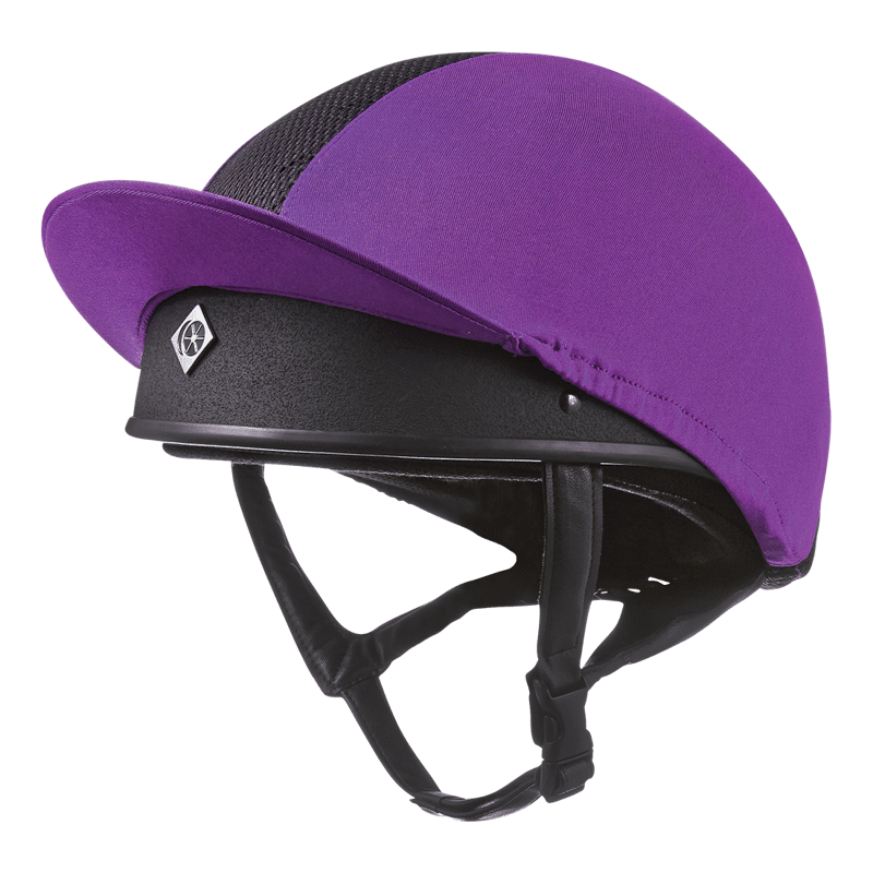 Charles Owen Pro II Hat Silk in Purple