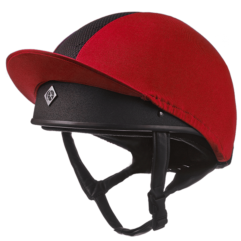Charles Owen Pro II Hat Silk in Red