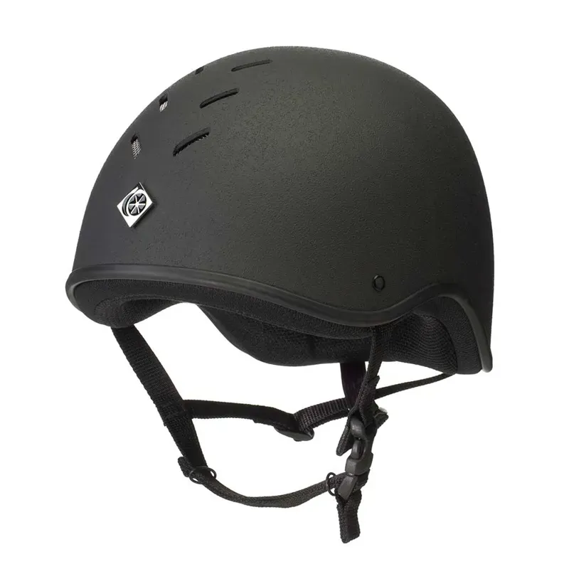 Charles Owen Young Rider Jockey Skull Cap in Black