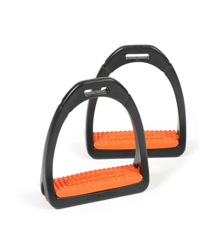 Compositi Premium Stirrup Irons Childs in Orange