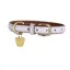 Digby and Fox Padded Leather Dog Collar in Lilac