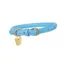 Digby and Fox Rolled Leather Dog Collar in Blue