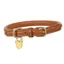 Digby and Fox Rolled Leather Dog Collar in Brown