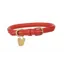 Digby and Fox Rolled Leather Dog Collar in Red