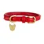 Digby and Fox Rolled Leather Dog Collar in Scarlett
