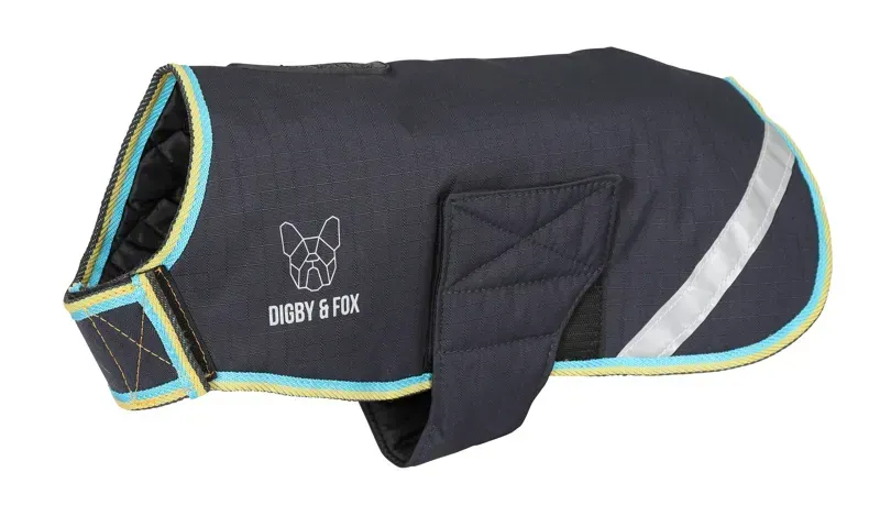 Digby and Fox Waterproof Dog Coat in Grey