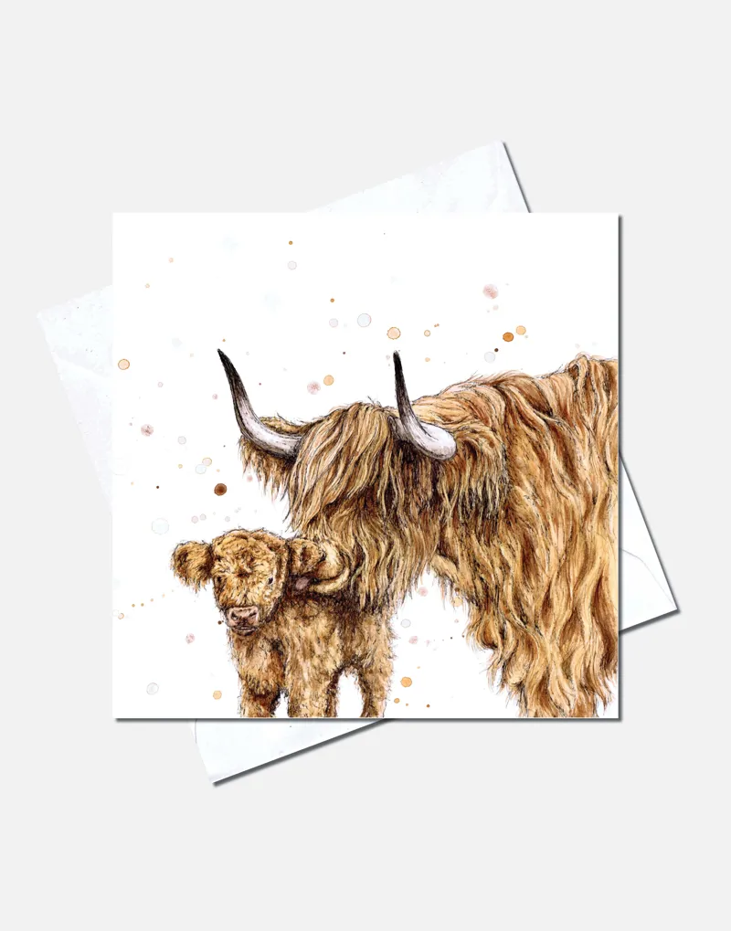Eleanor Tomlinson Art Highland Kiss Greeting Card