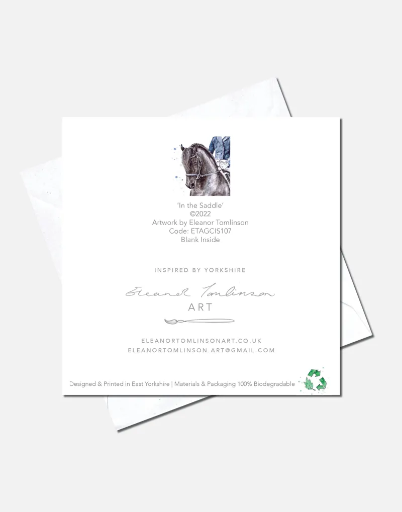 Eleanor Tomlinson Art In The Saddle Greeting Card-1