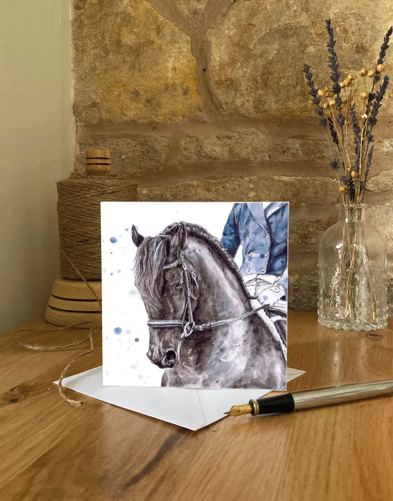 Eleanor Tomlinson Art In The Saddle Greeting Card-2
