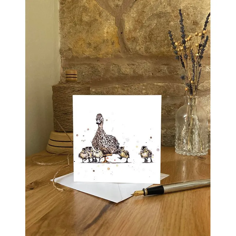 Eleanor Tomlinson Art Mother Duck Greeting Card-1