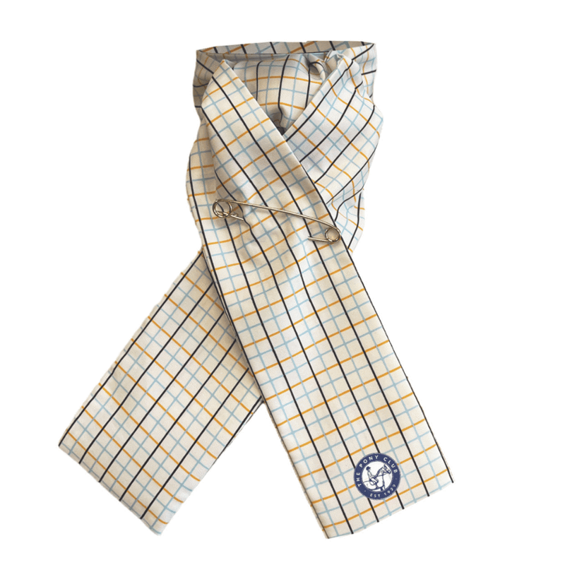 Equetech Official Pony Club Self-Tying Stock Checked