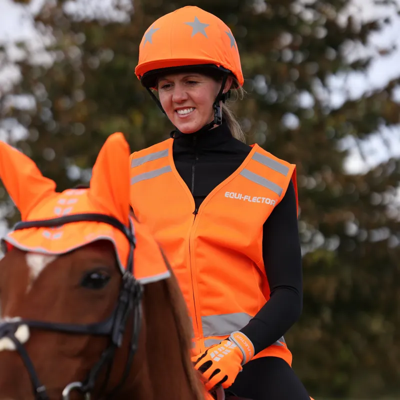 Equi-Flector Safety Vest in Orange-2