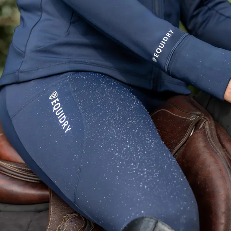 Equidry Water Repellent Leggings in Navy-5