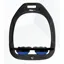 Flex-On Green Composite Inclined Ultra Grip Stirrups - Black/Blue