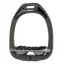 Flex-On Green Composite Inclined Ultra Grip Stirrups in Black/Grey