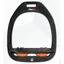 Flex-On Green Composite Inclined Ultra Grip Stirrups in Black/Orange