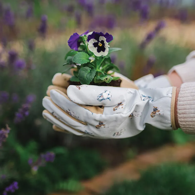 Wrendale Designs Dog Gardening Gloves - Blooming With Love-1