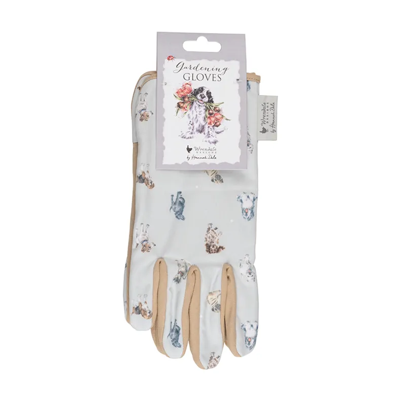 Wrendale Designs Dog Gardening Gloves - Blooming With Love