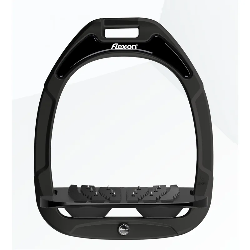 Flex-On Green Composite Inclined Ultra Grip Stirrups in Black/Black/Black